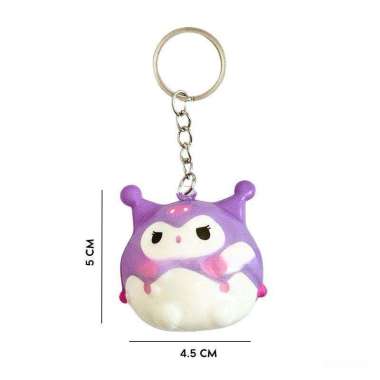 Gantungan Kunci Sanrio Squishy Kuromi Cinnamoroll My Melody Mini Kecil Lucu Murah Boneka Karakter ga