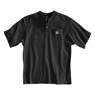 Carhartt Henley Pocket Tee Loose Fit Black S
