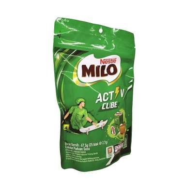 Milo Activ CUBE - Permen Serbuk Coklat Malt Padat - Isi 25 pcs POUCH