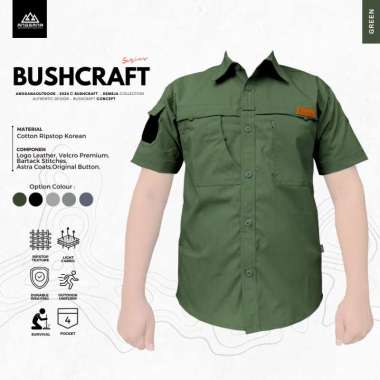 Kemeja Outdoor Bushcraft Angsana Green M