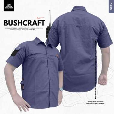 Kemeja Outdoor Bushcraft Angsana Grey L