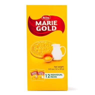 Biskuit Roma Marie Gold (Kemasan Box isi 12 @ 20 gram) pakingstandart