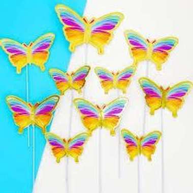 Topper Kupu Kupu Dekorasi Kue / Topper Kupu Dekorasi Buket / Topper Kupu Hiasan Kue Ulang Tahun / To