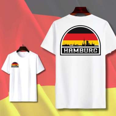 Kaos Tshirt Baju Murah Combed 30 Distro Hamburg GERMAN JERMAN GERMANY polos custom indonesia pria wa