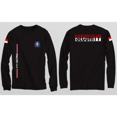 Kaos Tshirt Baju Obral Murah Combed 30 Distro SECURITY MERAH PUTiH LENGAN PANJANG KEAMANAN satpam se
