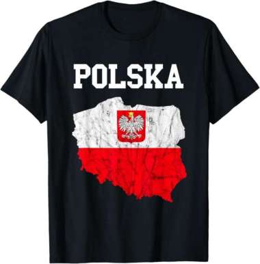Kaos Tshirt Baju Murah Combed 30 Distro Polandia Warsaw Poland Polska polos custom indonesia pria wa