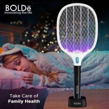 BOLDe Super Swatter Purple Light / Raket Nyamuk Rechargeable / Super Premium Cahaya Ungu