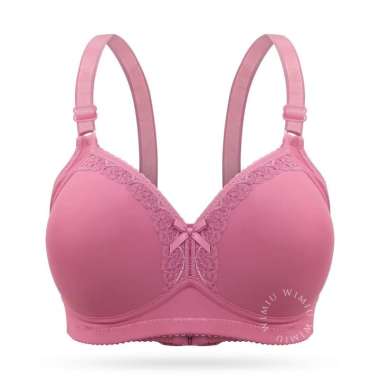 WIMIU Bra BH Wanita Jumbo Bra Wanita Cup C D E Jumbo BH Tanpa Kawat Bra Beha Besar 100120 Fanta 50