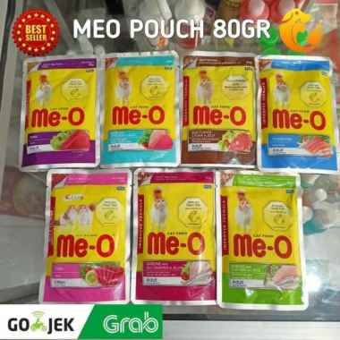 Meo Pouch All kitten & Adult varian Makanan basah kucing beef and lamb