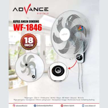 Kipas Angin Advance Dinding Besi WF 1846 (18 Inch) Baling-baling 6 / Advance Kipas Angin WF1846