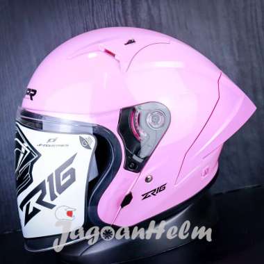 JPR HELM ZR16 SOLID | CANDY FLOSH | HALFACE CLEAR L