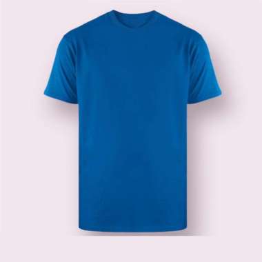 Kaos polos pria ukuran jumboooo combed grosir Biru BCA 2XL