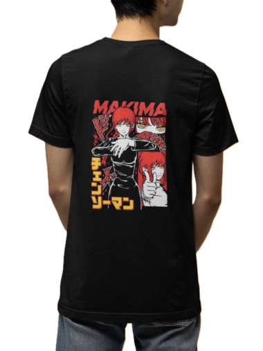 Kaos Anime Chainsaw Man Makima Gambar Belakang M