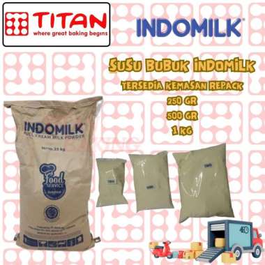 SUSU BUBUK FULL CREAM INDOMILK BERBAGAI UKURAN REPACK 1 kg