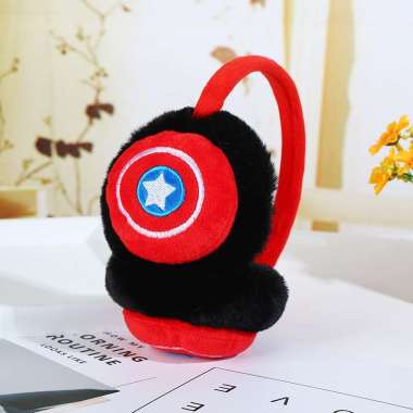 Earmuff/Penutup Telinga musim Dingin Bayi anak-anak dan Dewasa SUPERHERO CAPTAINAMERICA