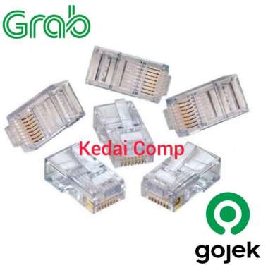 Konektor Rj45 Cat 5 Eceran / Connector Rj 45 Cat5 Satuan