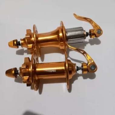 HUB FREEHUB RAZE PRO 28 HOLE DISC BRAKE CAKRAM SLOP Emas