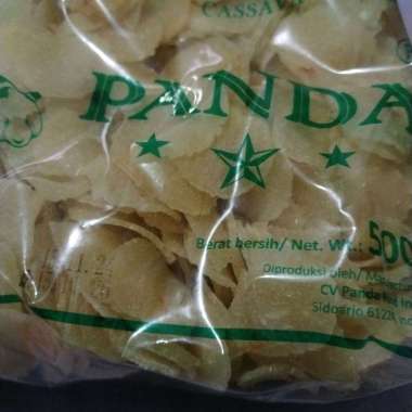 krupuk singkong pedas merk Panda mentah