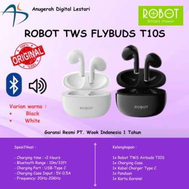 Robot TWS Flbuds T10S Wireless Earbuds Bluetooth 5.3 Original