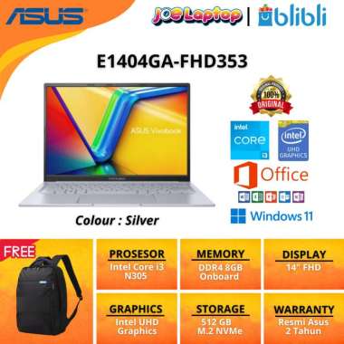 Asus E1404GA-FHD353 Silver i3 N305 Win11 OHS