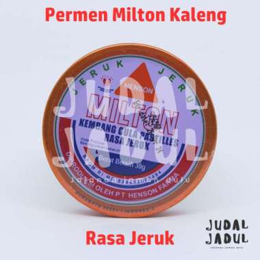 Permen Milton Kembang Gula 30gr ( 1 Kaleng Isi 50 Butir ) JERUK