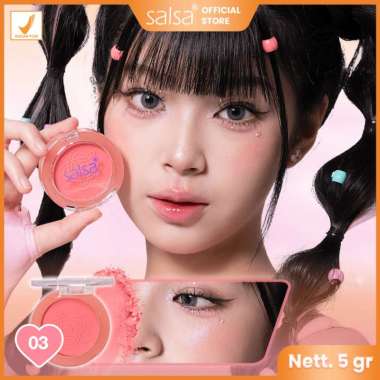 SALSA Galaxy Series Makeup Set - Eyeshadow Palette,Blush On dan Highlighter Galaxy Blush #03