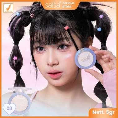 SALSA Galaxy Series Makeup Set - Eyeshadow Palette,Blush On dan Highlighter Glxy Highlighter 03