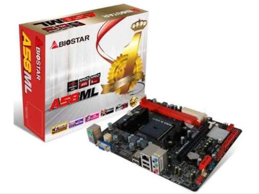 MOTHERBOARD BIOSTAR A58ML SOKET FM2+ || MB SOKET TERBARU FM2+