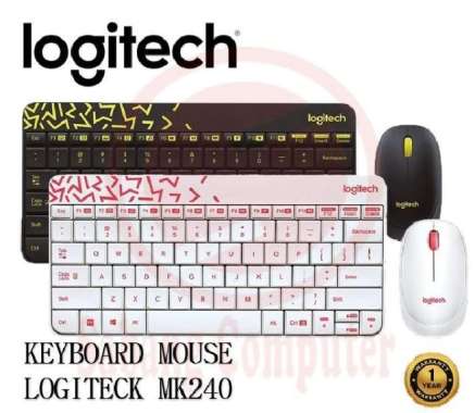 KEYBOARD MOUSE LOGITECH WIRELESS MK240 ORI
