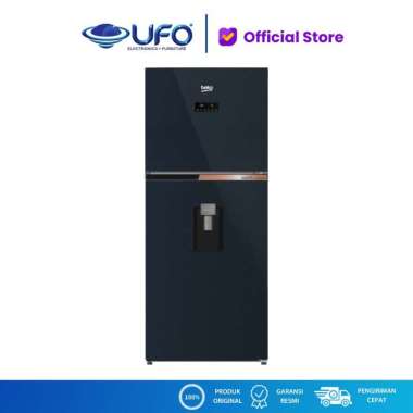 BEKO RDNT376E50VDUGBL KULKAS 2 PNTU WITH DISPENSER 375 L