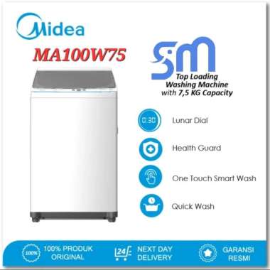 Mesin cuci Midea MA100W75 Top Loading 7.5 kg bukaan atas