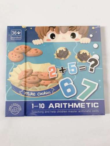 Magnet Matching Book Buku Penjumlahan Anak Berhitung Karakter Angka 1-10
