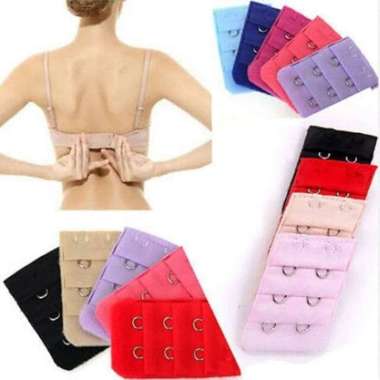 Sambungan Pengait Bra Penyambung Tali BH Long Bra Extention Connector Bra | AIO 3 KAIT Ungu