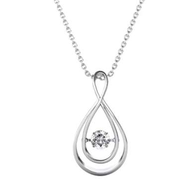 Abigail Pendant WG - Kalung Crystal Swarovski by Her Jewellery