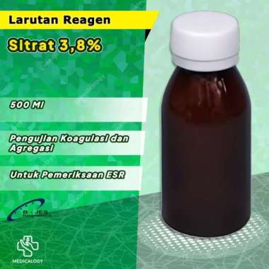 Reagen Natrium Sitrat 3,8% 500 ml