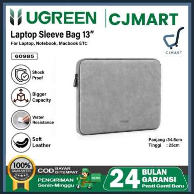 UGREEN Tas Laptop Sleeve Macbook iPad 11 13 14 15 inch Leather Premium 60985 13inch