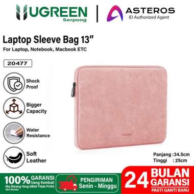 UGREEN Tas Laptop Sleeve Macbook iPad 11 13 14 15 inch Leather Premium 20774 13inch