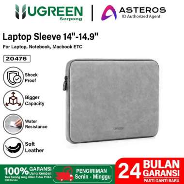 UGREEN Tas Laptop Sleeve Macbook iPad 11 13 14 15 inch Leather Premium 20476 14inch