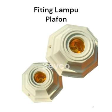 Tempat Dudukan Lampu Plafon Dexicon / Fitting Duduk Kuningan