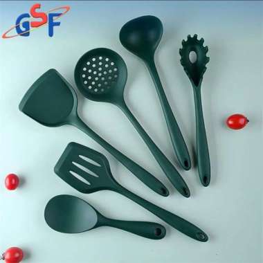 Set Alat Masak Spatula Peralatan Masak Anti Lengket Alat Dapur GSF G 4705 Sendok Set Soup