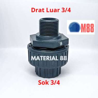 Water Mur DRAT LUAR + SOK 3/4 inch - Drat Luar 3/4 Sok 3/4 Watermur PVC