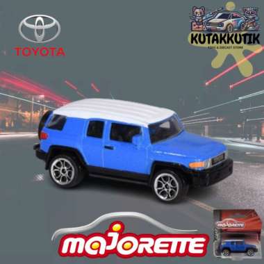 Majorette Mobil Jip Toyota FJ Cruiser Biru Putih Street Cars Hitam