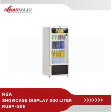 SHOWCASE 1 PINTU RSA 200 LITER DISPLAY COOLER RUBY-200