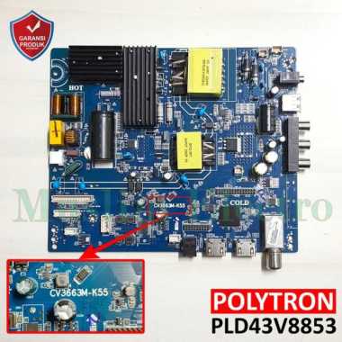 Mainboard LED TV DIGITAL Polytron PLD43V8853 43V8853