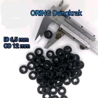 ( ,2Biji ) Seal / oring dongkrak 10 ton id 6,5mm x od 12mm tebal 3mm Oring Seal Pompa Dongkrak