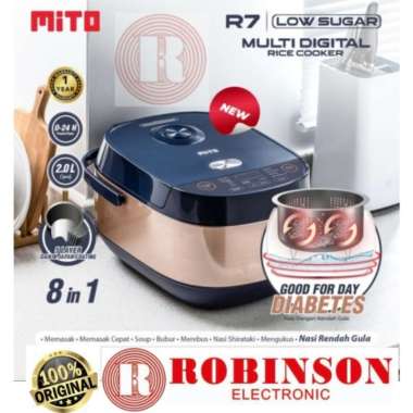 MITO RICE COOKER 2 LITER LOW SUGAR - R7