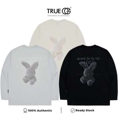 Acme De La Vie ADLV Fuzzy Rabbit Long Sleeve T-shirt SZ 1 CREAM