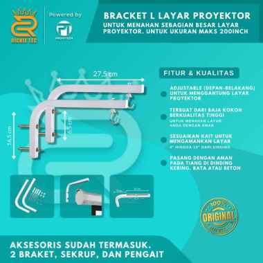 Bracket Layar Proyektor/ Screen Proyektor Rc