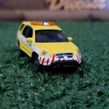 Diecast Miniatur Honda CRV kuning skala 1:80