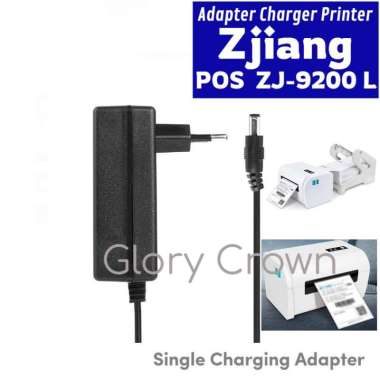Charger Adaptor Printer POS ZJ-9200 L Barcode Label Thermal Zjiang Adapter